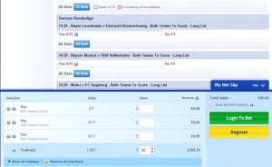 Both Teams to Score Example