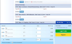 Both Teams to Score Example