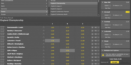 Match Betting Accumulator Odds